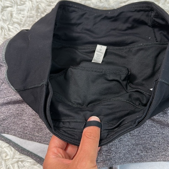 Lululemon Run Times Short II *4" Heather Lux Multi Black / Black - Picture 2 of 5